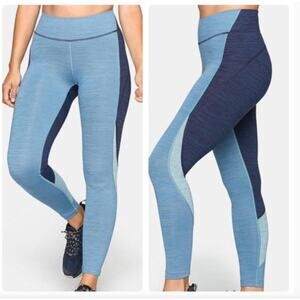 Outdoor Voices Techsweat Zoom Leggings Colorblock Blue Womens Small Active Gym